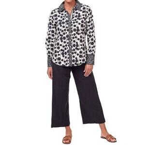 NEW TULIP CLOTHING cotton gretchen shirt in banyan